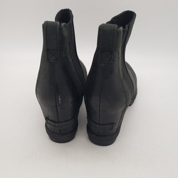 Sorel Joan of Arctic Wedge II Chelsea Boot Black Wedges Sorels Booties Womens 9 - Picture 6 of 9